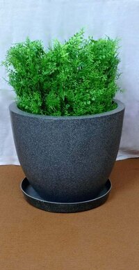 Round Pot Urn 13 - Color: Grey Stone Sand Stone