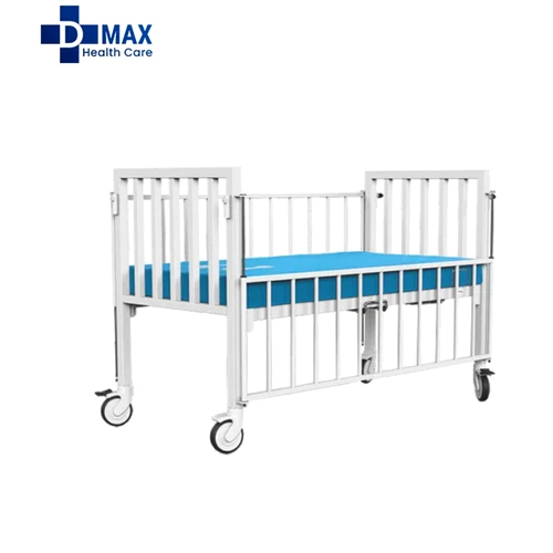 Pediatric Bed With Side Railings - Color: White