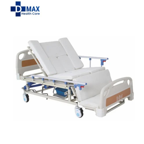 Electric Hospital Bed With Toilet - Color: White