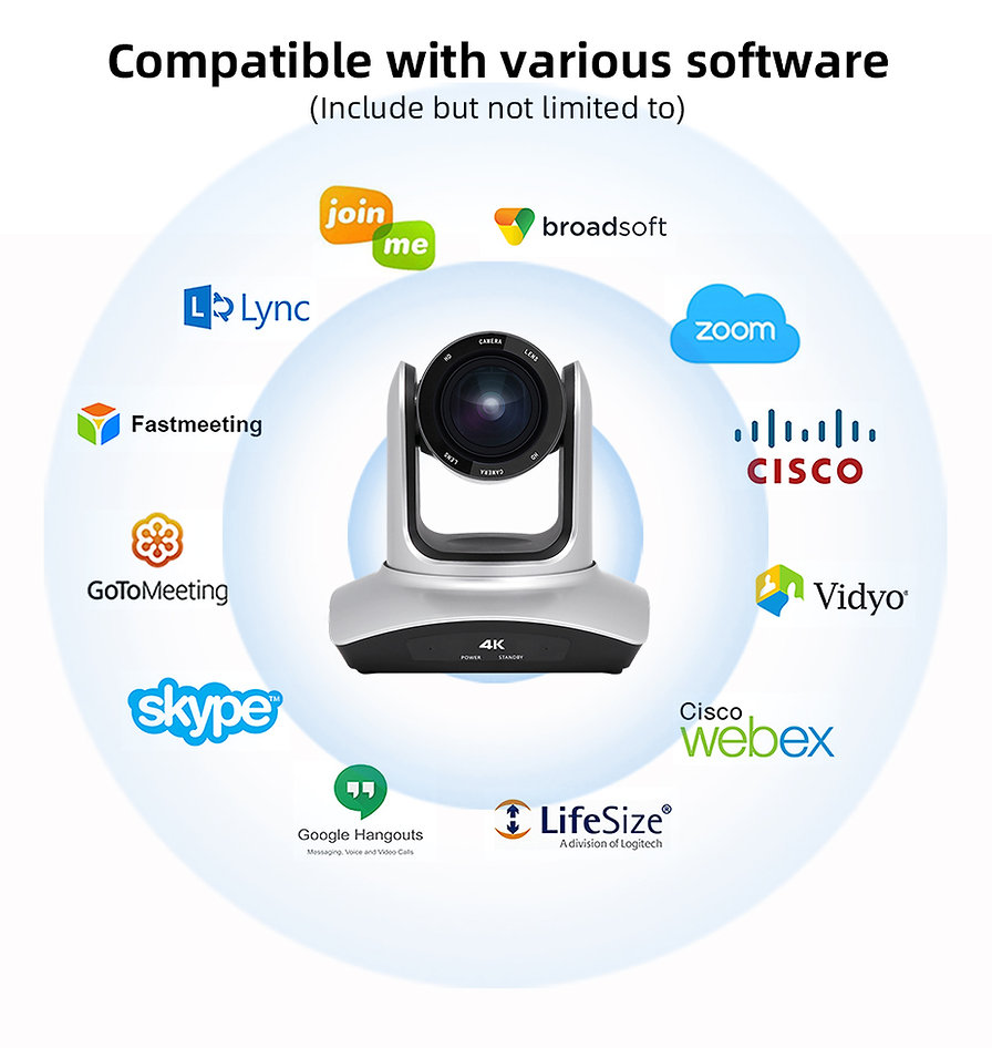 Videocast 4K UHD VC 80 PTZ Camera with AI Human Tracking