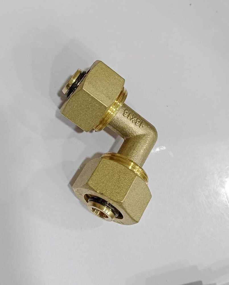 Jdl Gold Mlc Gas Pipe Fitting - Color: Golden