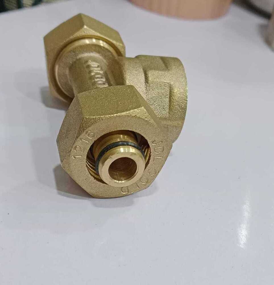 Jdl Gold Mlc Gas Pipe Fitting - Color: Golden