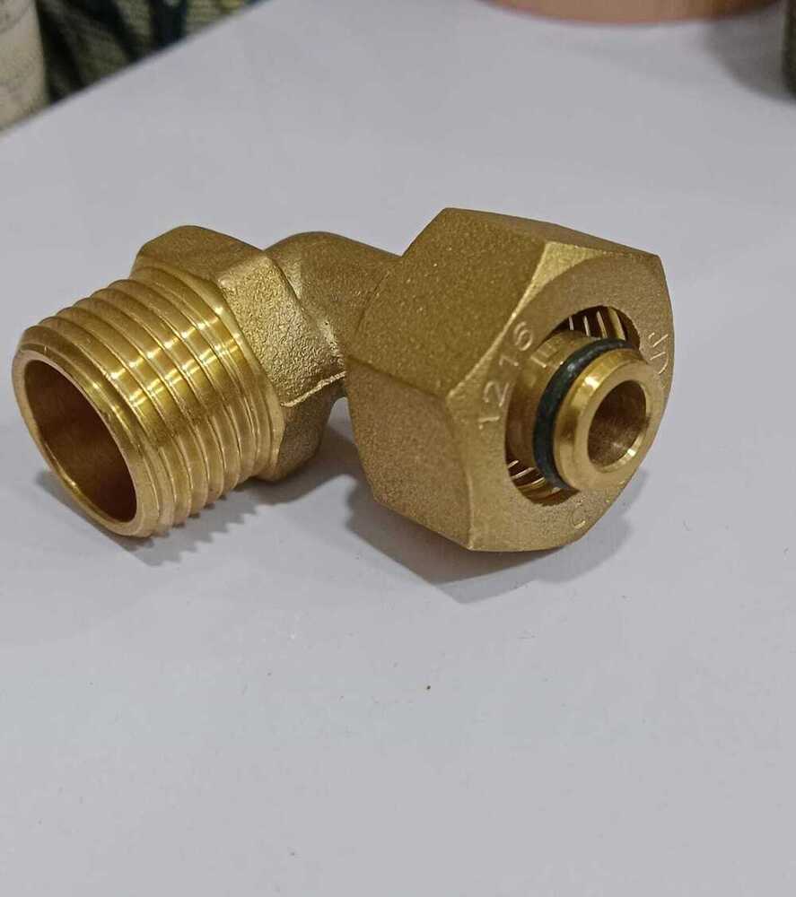 Jdl Gold Mlc Gas Pipe Fitting - Color: Golden