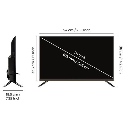 24 Inch Android Commercial Tv - Color: Black