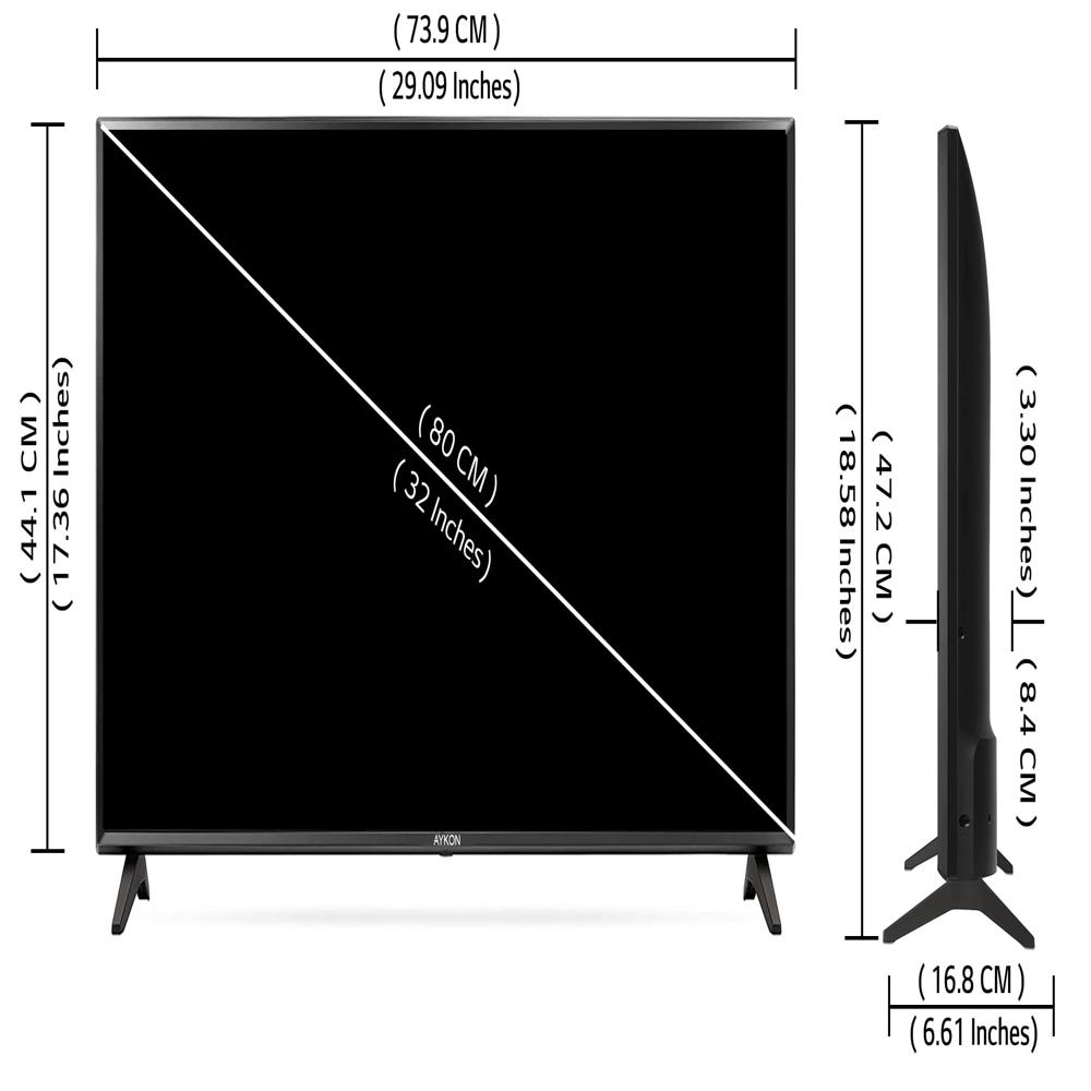 32 Inch Android Tv (Google Offical) - Color: Black