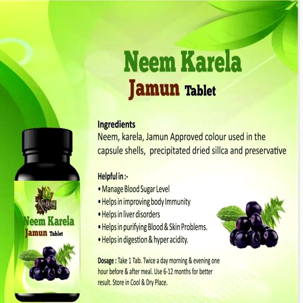 Neem Karela Jamun tablets bulk 30 Tablet