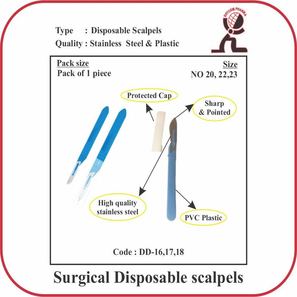 Disposable Surgical Scalpel - 22 No. - Application: Hospital