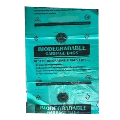 Green Bio Degradable Garbage Bag - Coating Type: Colour Coated