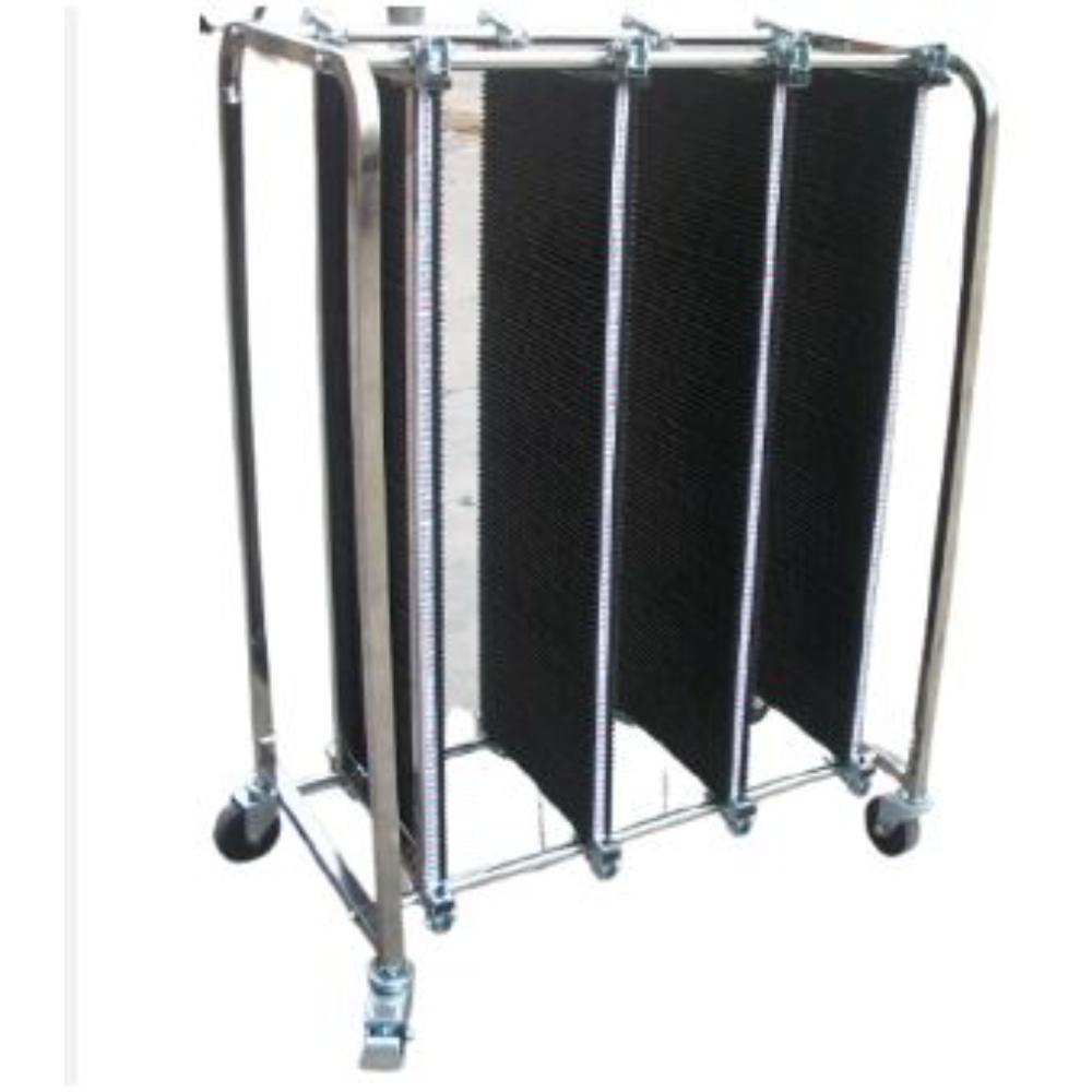 Esd Pcb Trolley - Aluminium Material, Matte Black Color | Industrial Usage