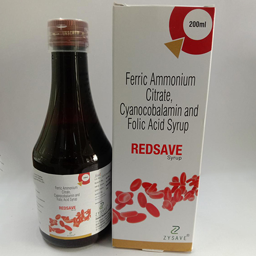 200 ML Ferric Ammonium Citrate Cyanocobalamin Folic Acid Syrup