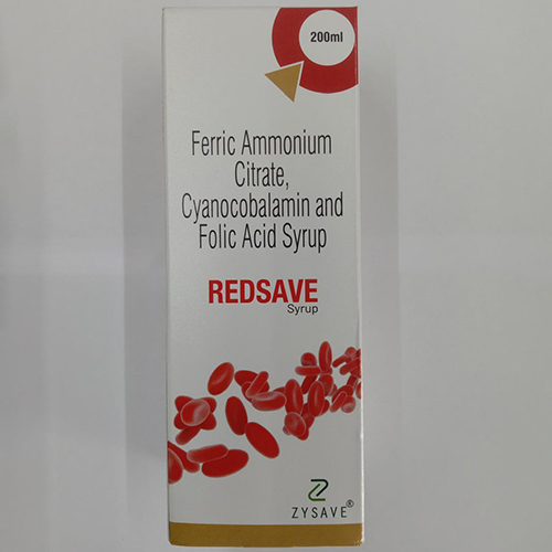 200 Ml Ferric Ammonium Citrate Cyanocobalamin Folic Acid Syrup - Drug Type: General Medicines