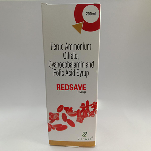 200 Ml Ferric Ammonium Citrate Cyanocobalamin Folic Acid Syrup - Drug Type: General Medicines