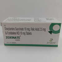 Doxylamine Succinate Folic Acid And Pyridoxine HCl Tablets