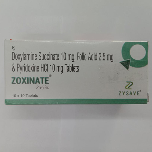 Doxylamine Succinate Folic Acid And Pyridoxine HCl Tablets