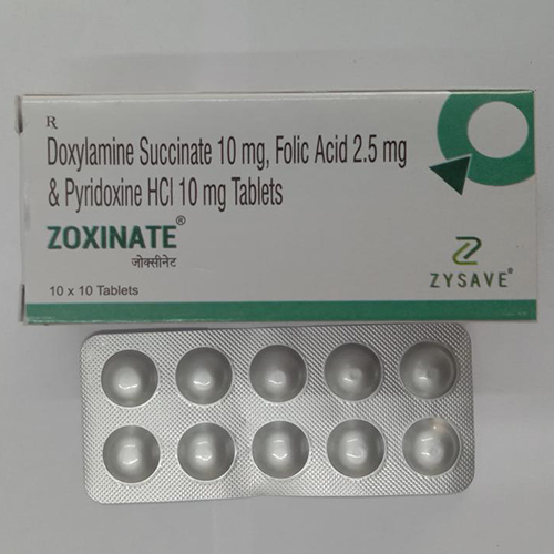 Doxylamine Succinate Folic Acid And Pyridoxine HCl Tablets