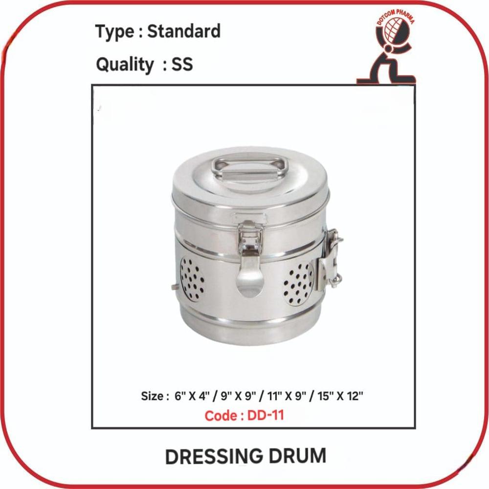Dressing Drum - 11" X 9" - Application: Veterinary Purpose