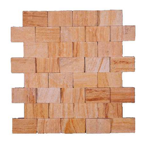 Natural Elevation Stone Wall Mural - Color: Brown