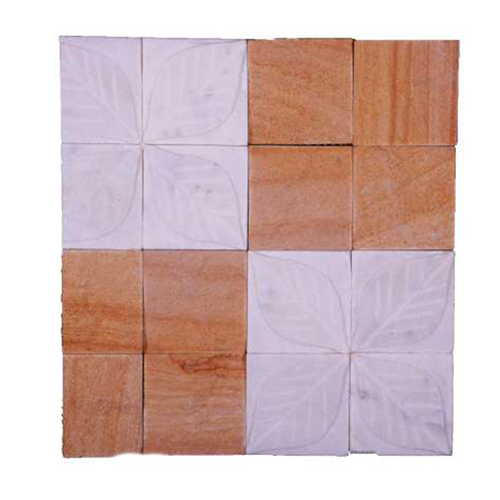 Natural Elevation Stone Wall Mural - Color: White Brown