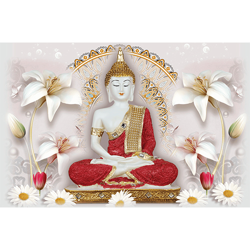Buddha Wall Poster - Color: Multicolor