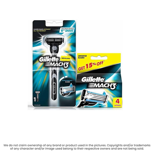 Gillette Mach 3 Razor + Crt Combo