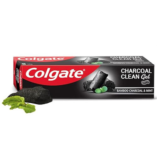 Colgate Charcoal Clean Gel Tooth Paste - Bristle Color: Multicolor