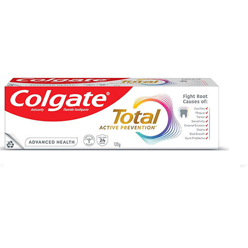 Colgate Total Active Prevantion Toothpaste - Bristle Color: Multicolor