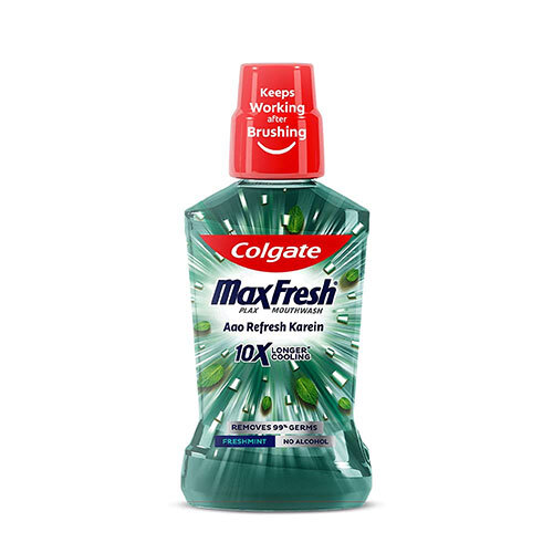 Colgate Max Fresh Fresh Mint Mouthwash - Bristle Material: Plastic