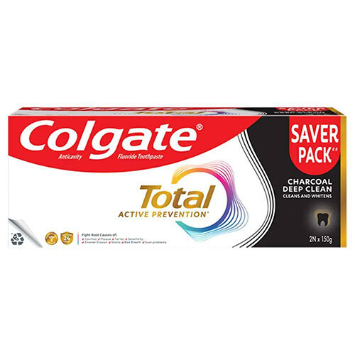 Colgate Total Charcoal Deep Clean Toothpaste - Bristle Material: Plastic