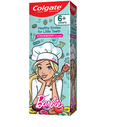 Colgate Strawberry Flavour Barbie Toothpaste - Brush Attributes: Soft