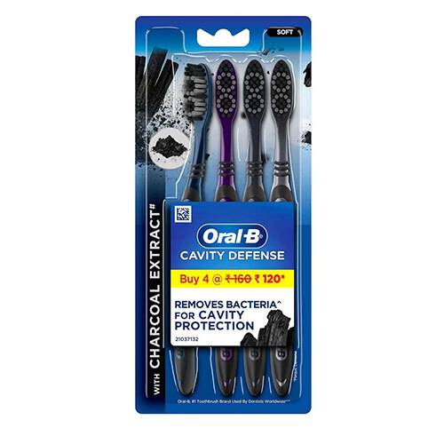 Oral-B Cavity Defence Charcoal Medium Toothbrush