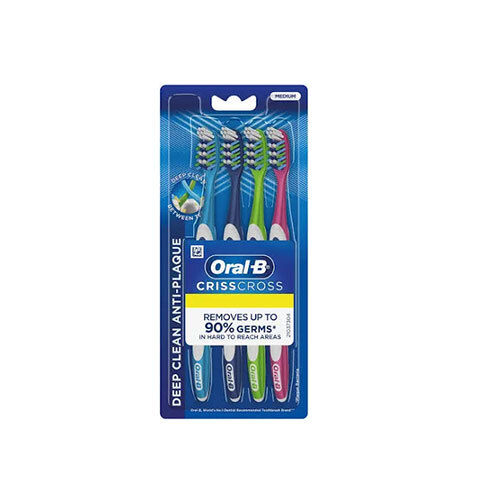 Oral-B Criss Cross Deep Clean Anti-Plaque Medium Toothbrush