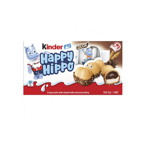 Kinder Happy Hippo Cocoa Cream Biscuit - Fat Content (%): 99 Percentage ( % )