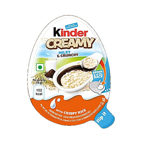 Kinder Creamy Milk & Crunchy 19Gms - Fat Content (%): 99 Percentage ( % )
