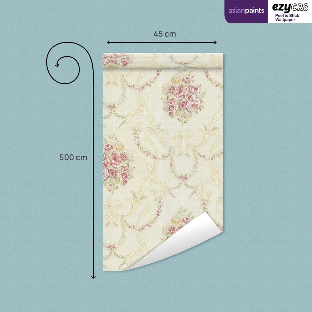 Vintage Floral Peel And Stick Wallpaper