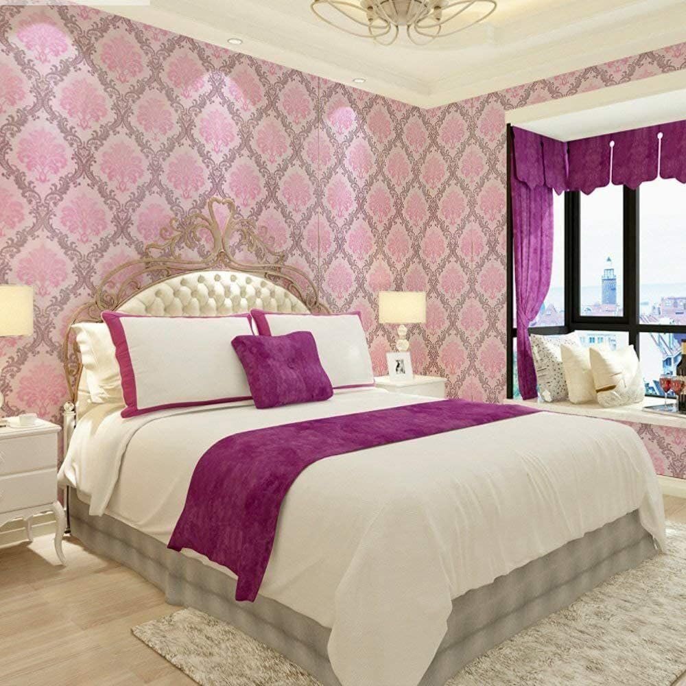Royal Pink Peel and Stick Wallpaper