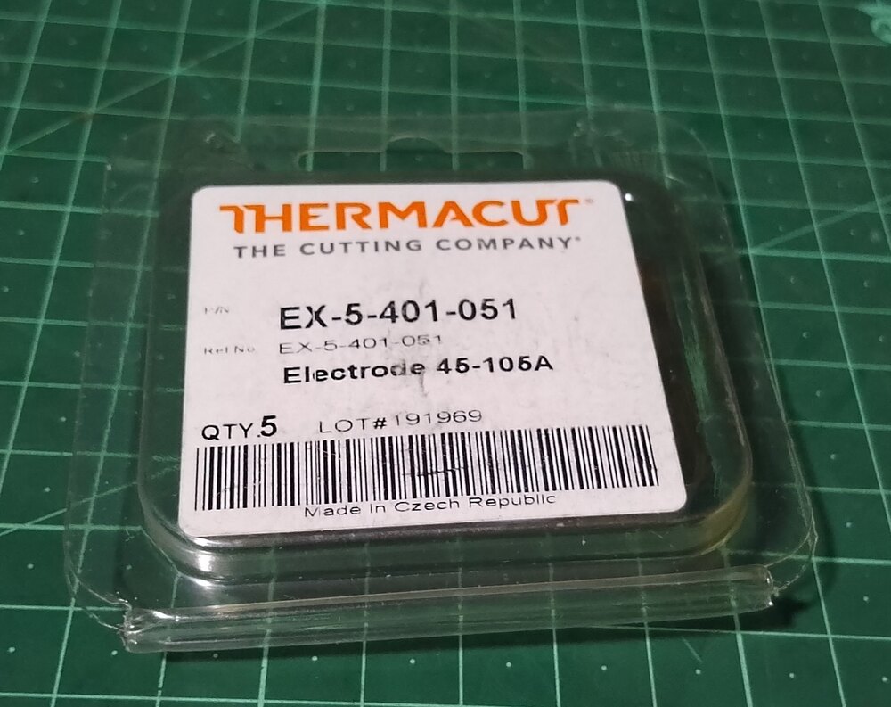 Ex-5-401-051 Electrode 105 A Thermacut Plasma Consumable - Automatic Grade: Manual