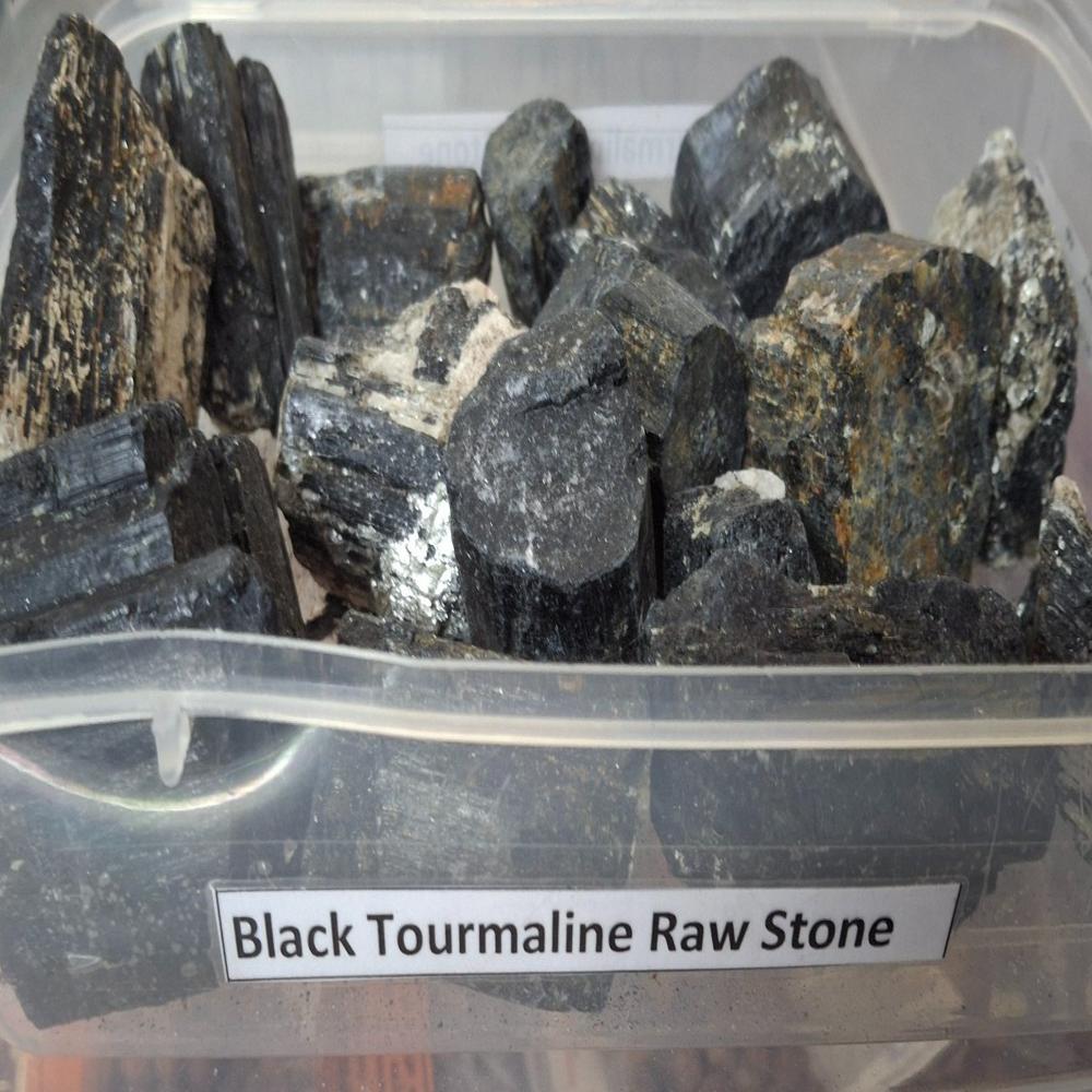 Black Tourmaline Rough Stones