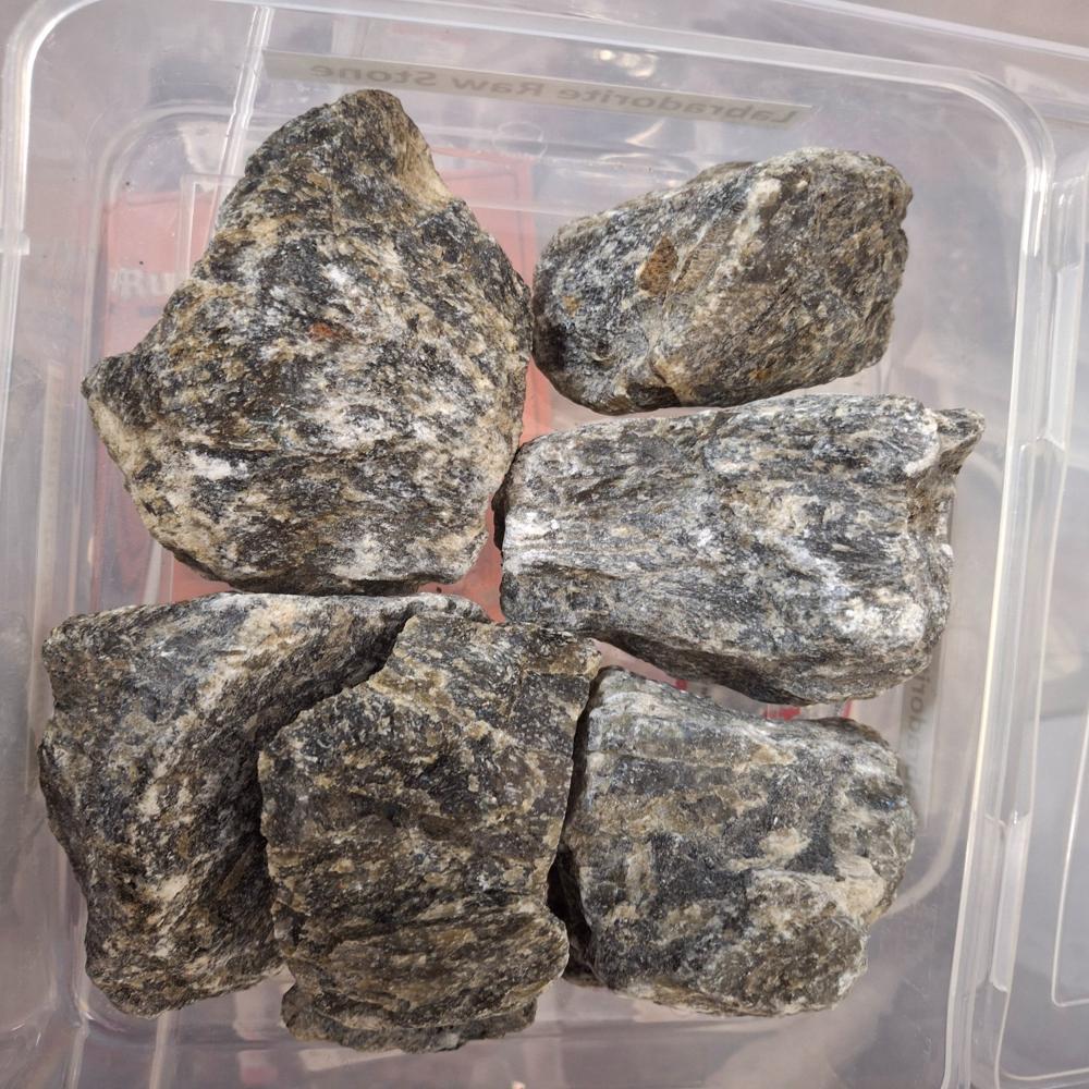 Rough Labradorite Rough Stones - Color: Grey