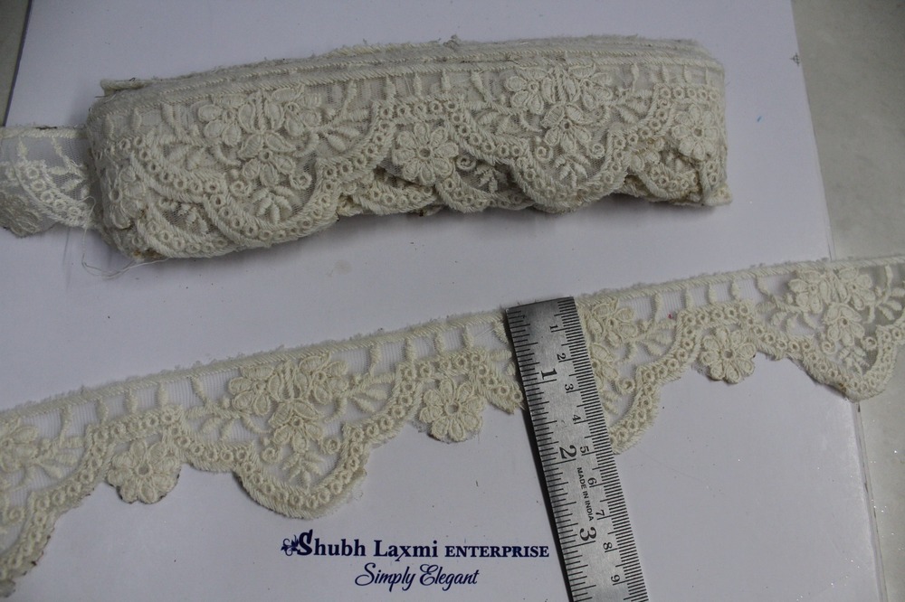 Off White &Embroidery Lace