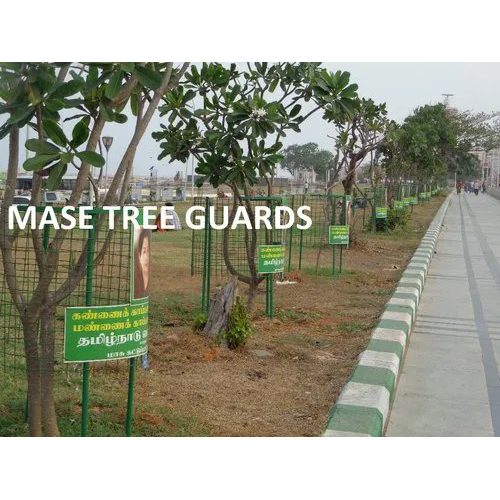 Metal Tree Guard - Color: Green