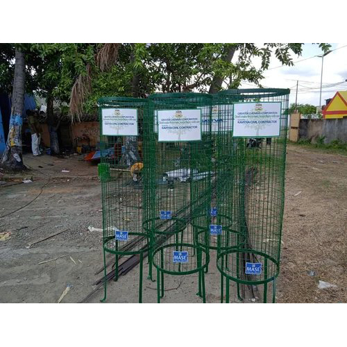 Square Tree Guard - Color: Green