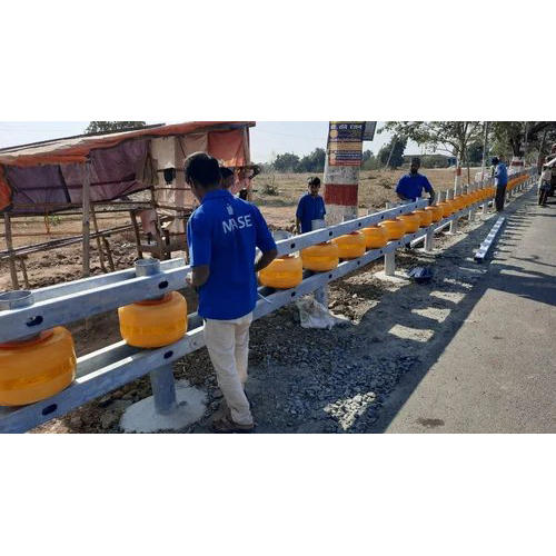 Safety Roller Barrier - Color: Yellow