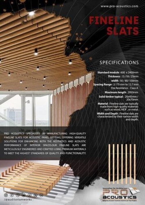 Fineline Acoustic Slats