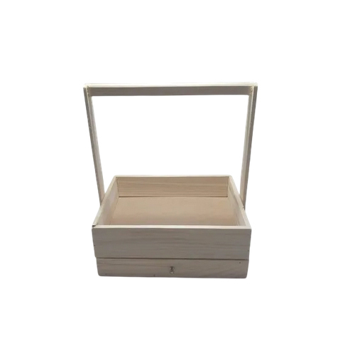 Wooden Pinewood Basket - Color: Natural Pine