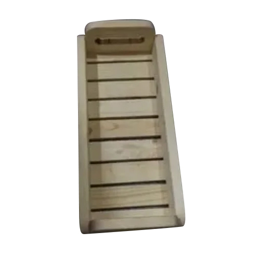 Rectangular Wooden Tray - Color: Brown