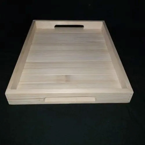 Wooden Serving Tray - Color: Brown