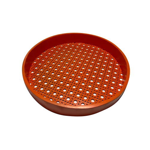 Wooden Designer Tray - Color: Orange