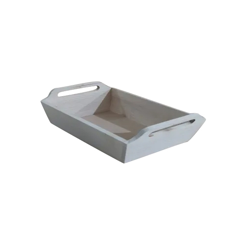 Decorative Wooden Tray - Color: Natural
