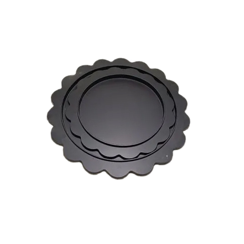 Dry Fruit Wooden Tray - Color: Black