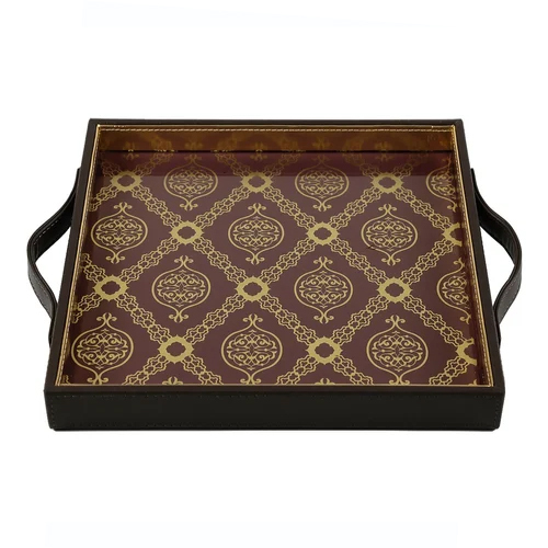 9 x 11 Inch Leather Serving Tray